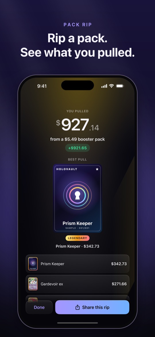 Pack Rip: what you pulled
