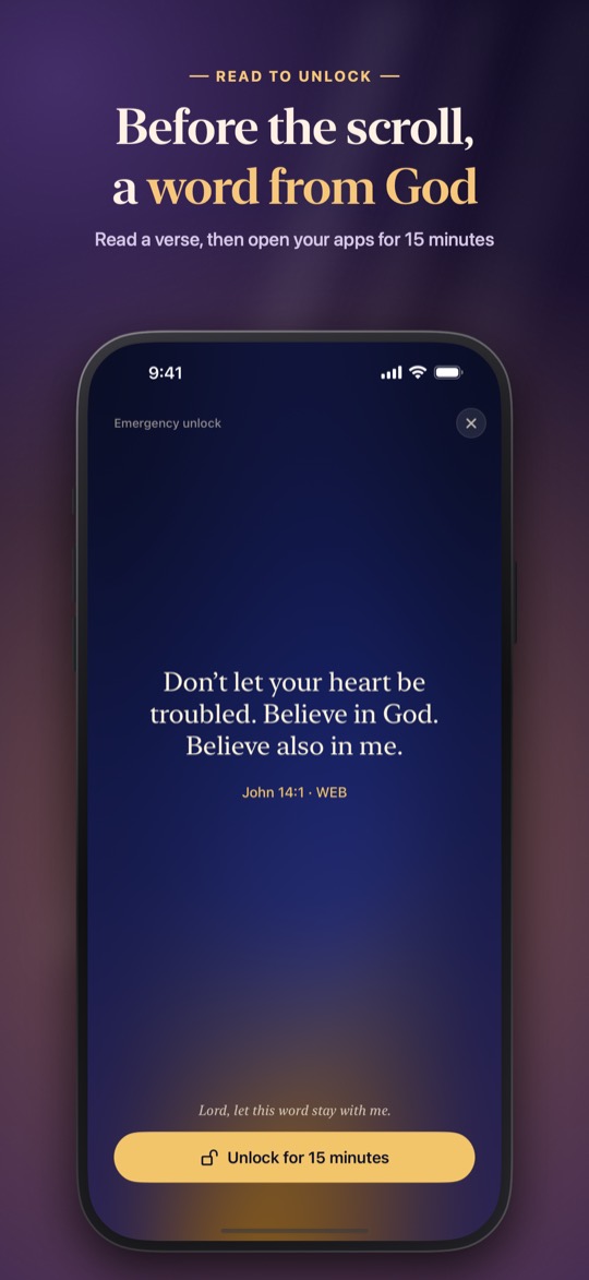 Reading today's verse to unlock