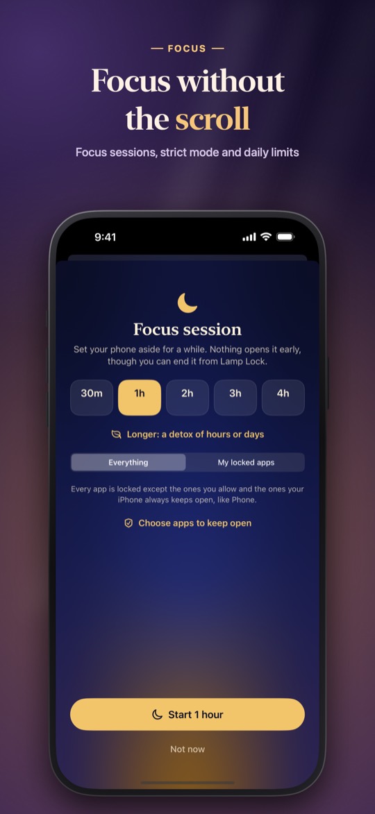 A focus session